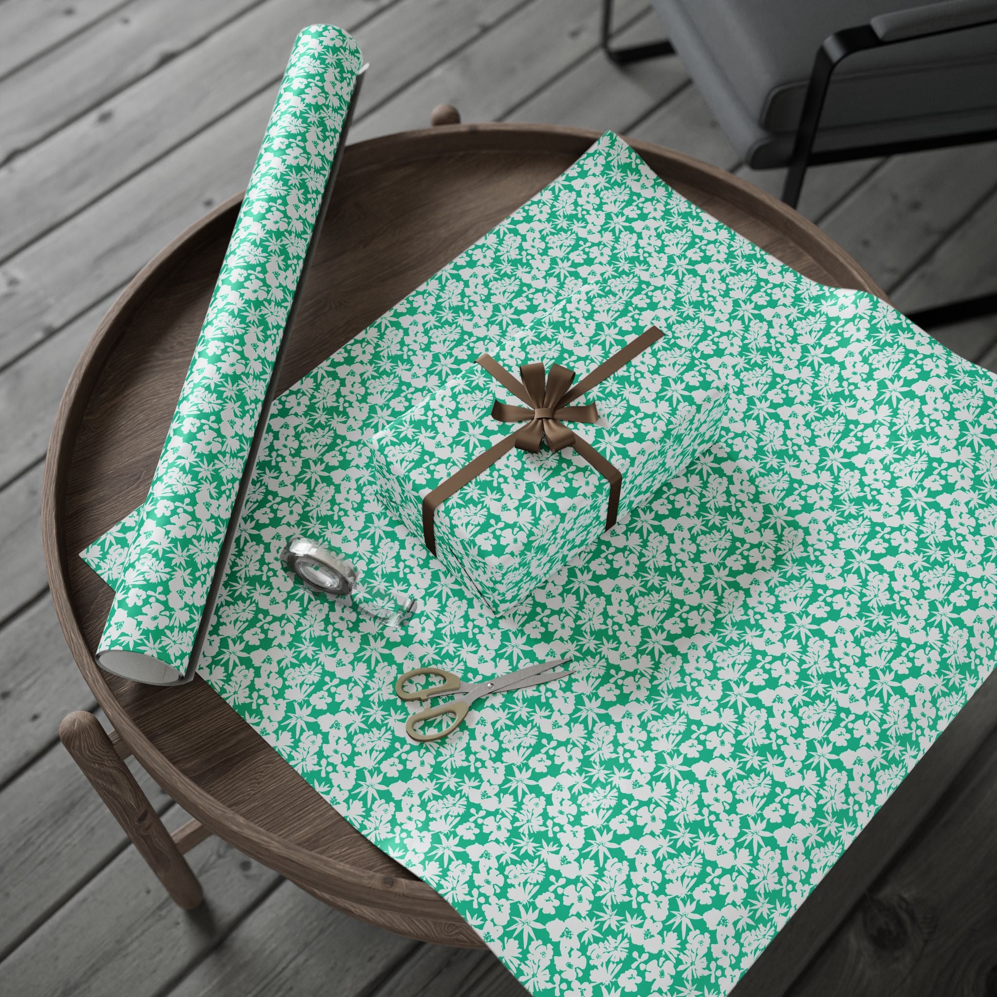 Floral Design 013 Wrapping Paper - Holiday Gift Wrapping Paper Roll