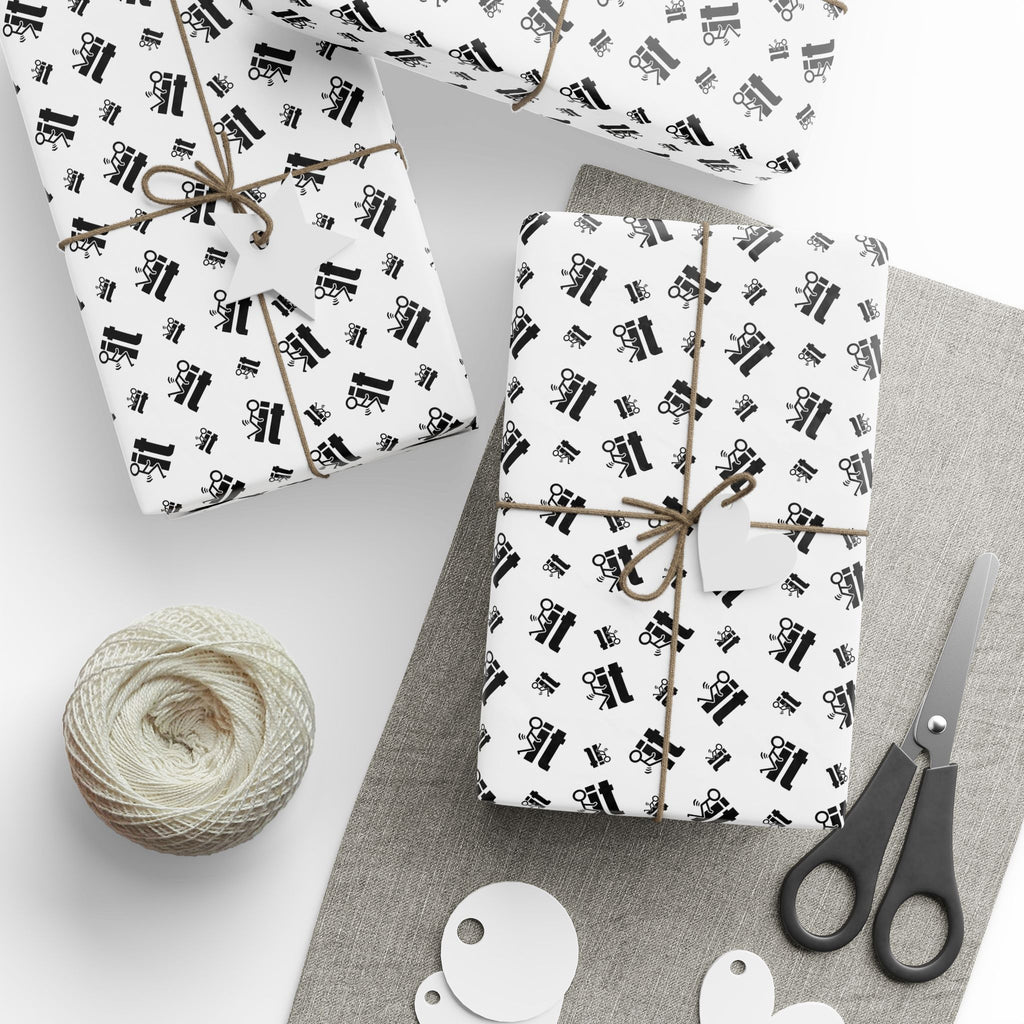NSFW "F#ck It" Meme on White Wrapping Paper - Holiday Gift Wrapping Paper Roll