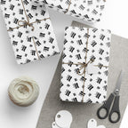 NSFW "F#ck It" Meme on White Wrapping Paper - Holiday Gift Wrapping Paper Roll