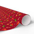 Christmas Gingerbread Ornaments Wrapping Paper | Holiday Gift Wrapping Paper Roll
