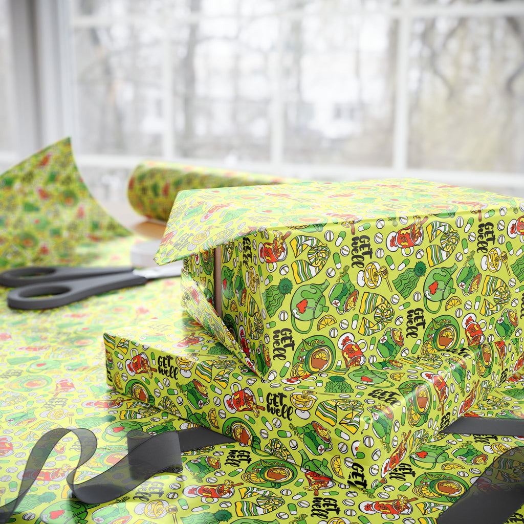 Get Well Soon Wrapping Paper Design 006 | Holiday Gift Wrapping Paper Roll