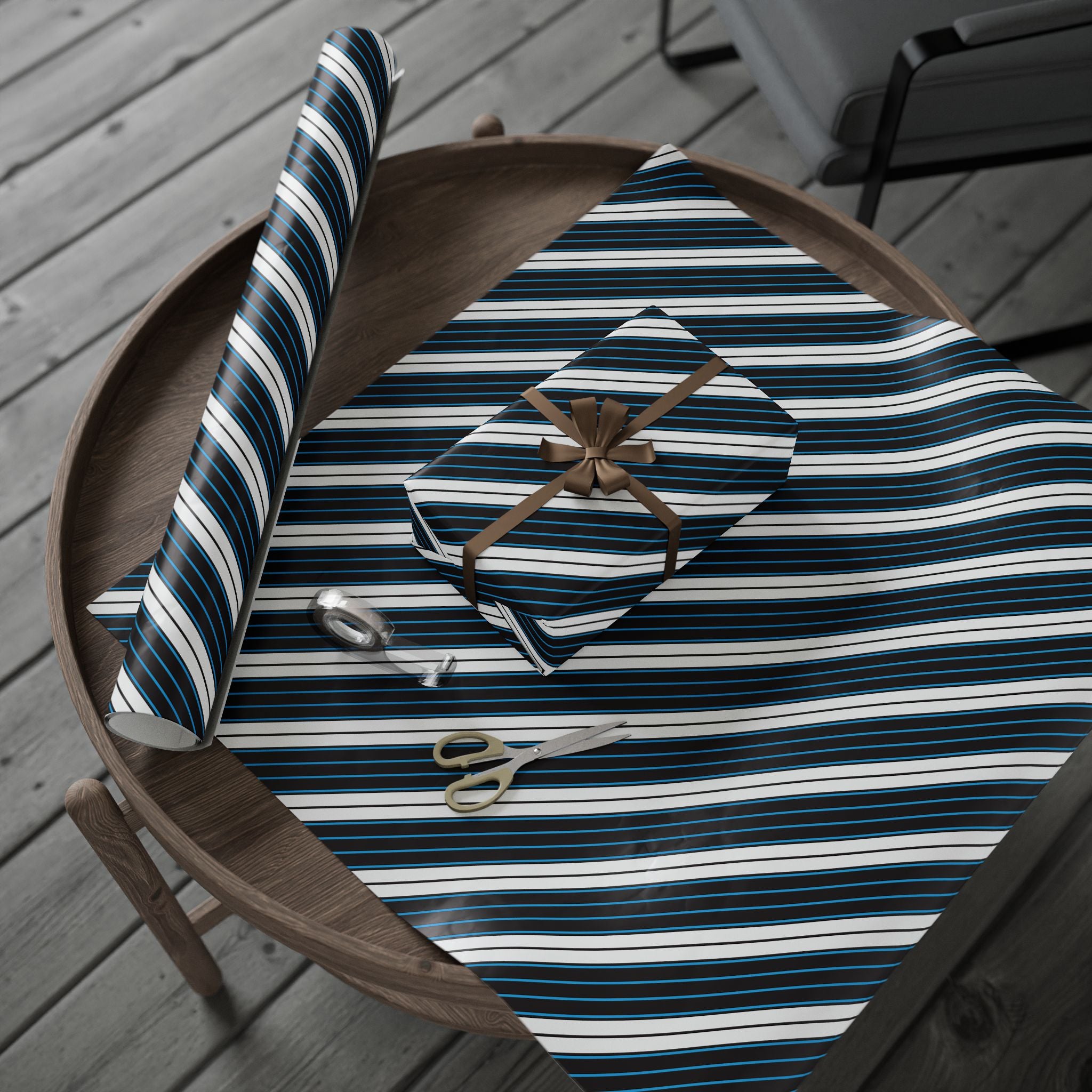 Stripe Design 004 Wrapping Paper - Holiday Gift Wrapping Paper Roll