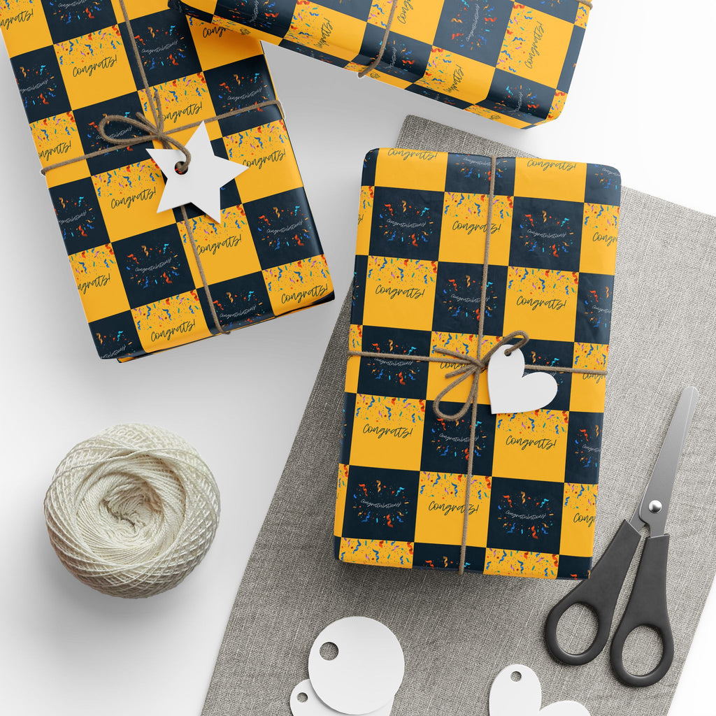 Congratulations Wrapping Paper Design 003 - Holiday Gift Wrapping Paper Roll