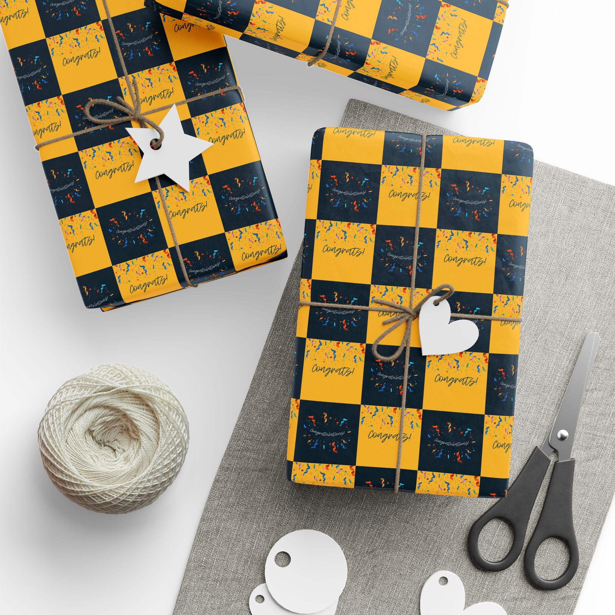 Congratulations Wrapping Paper Design 003 - Holiday Gift Wrapping Paper Roll