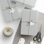 Solid Light Grey Wrapping Paper - Holiday Gift Wrapping Paper Roll