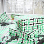 Houndstooth Wrapping Paper Design Seafoam 003 - Holiday Gift Wrapping Paper Roll