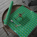 Halloween Green Candy Corn Wrapping Paper | Holiday Gift Wrapping Paper Roll