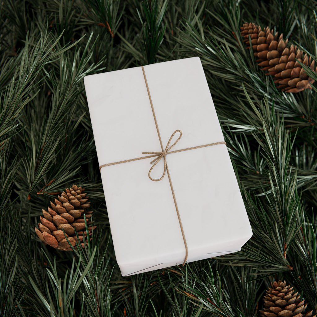 Solid White Wrapping Paper - Holiday Gift Wrapping Paper Roll