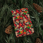 Day of the Dead Cartoon Calavera Wrapping Paper | Holiday Gift Wrapping Paper Roll
