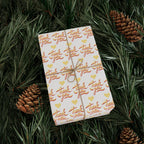 Thank You Script Notecard Wrapping Paper Design | Holiday Gift Wrapping Paper Roll