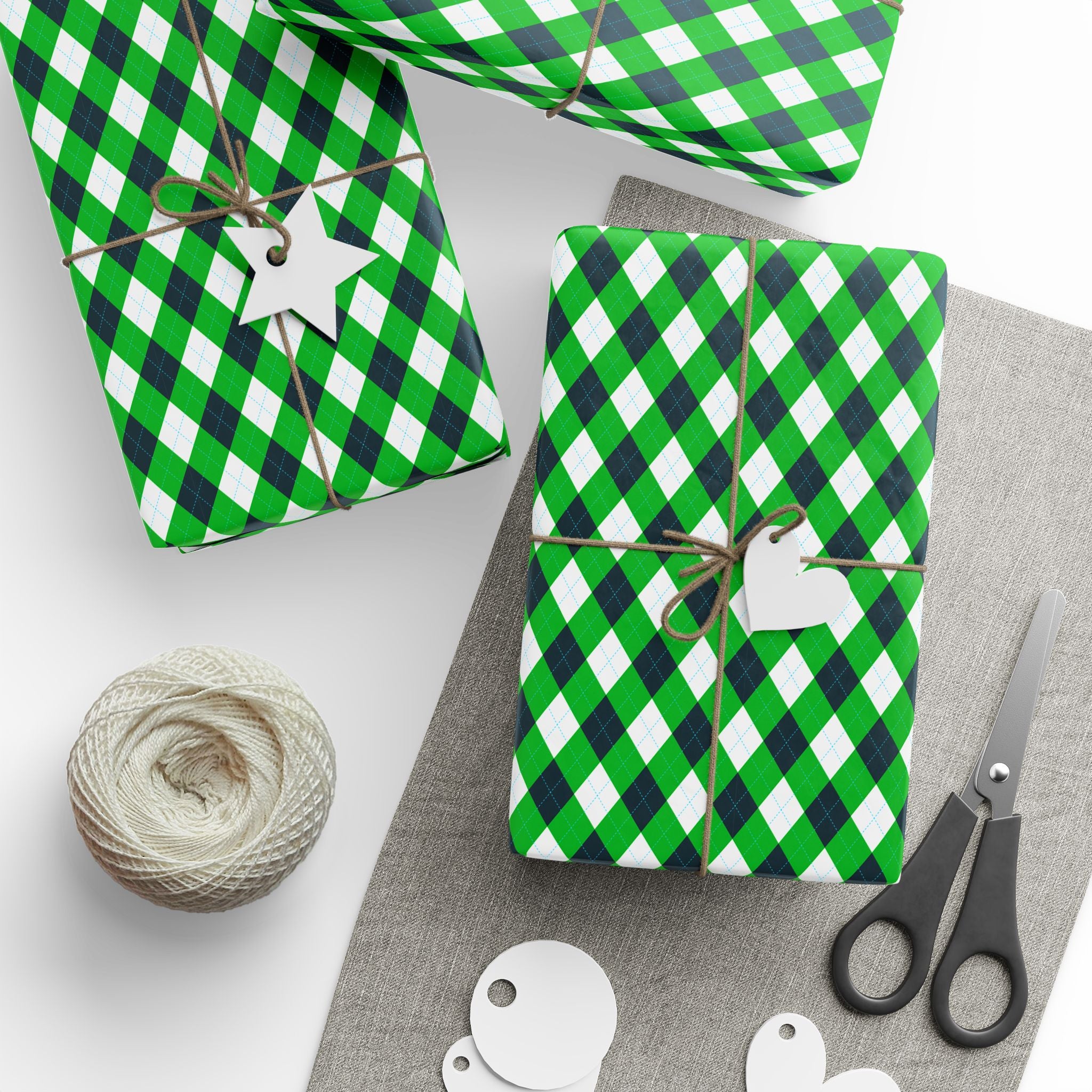 Argyle Design 049 Wrapping Paper - Holiday Gift Wrapping Paper Roll