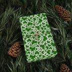 St Patrick's Day Assorted Clover Wrapping Paper | Holiday Gift Wrapping Paper Roll