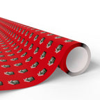 Christmas Decorated Gingerbread Houses Wrapping Paper | Holiday Gift Wrapping Paper Roll