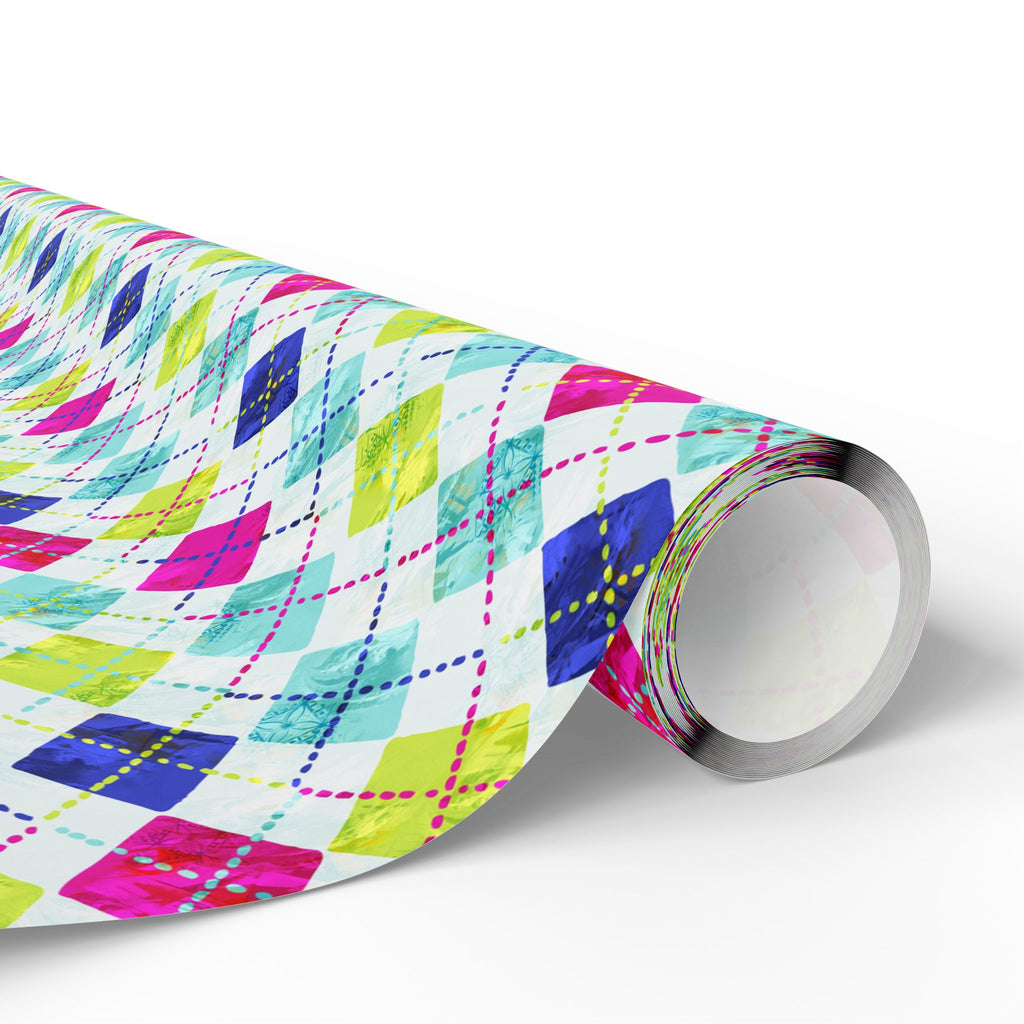 Argyle Design 039 Wrapping Paper - Holiday Gift Wrapping Paper Roll