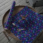Christmas Stained Glass Ornaments Wrapping Paper | Holiday Gift Wrapping Paper Roll