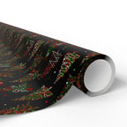Christmas Abstract Trees Wrapping Paper | Holiday Gift Wrapping Paper Roll