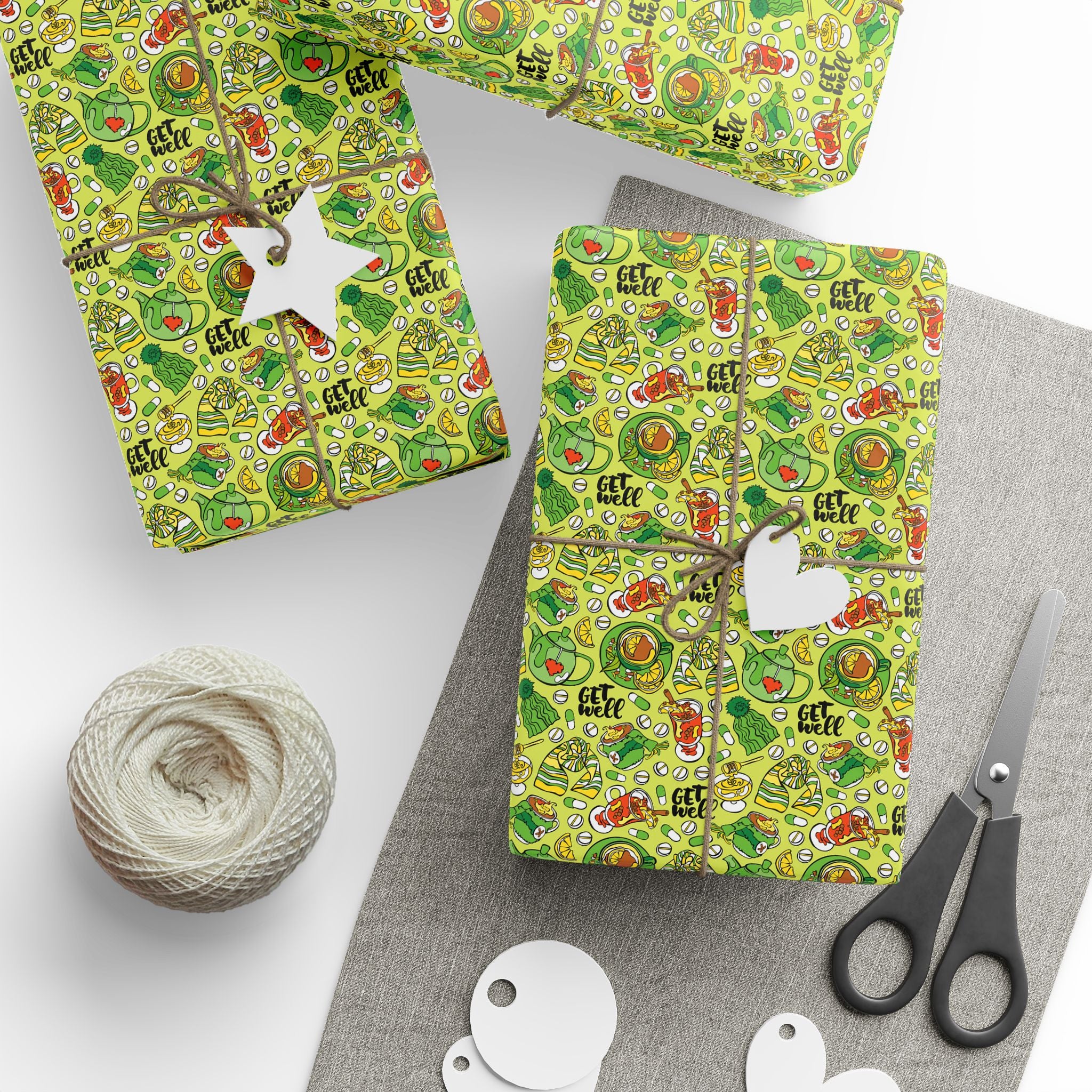 Get Well Soon Wrapping Paper Design 006 | Holiday Gift Wrapping Paper Roll