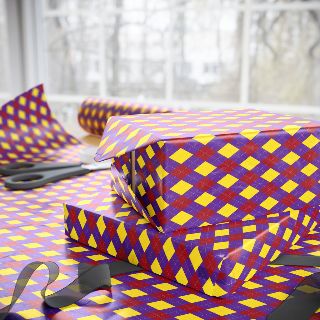 Argyle Design 041 Wrapping Paper - Holiday Gift Wrapping Paper Roll
