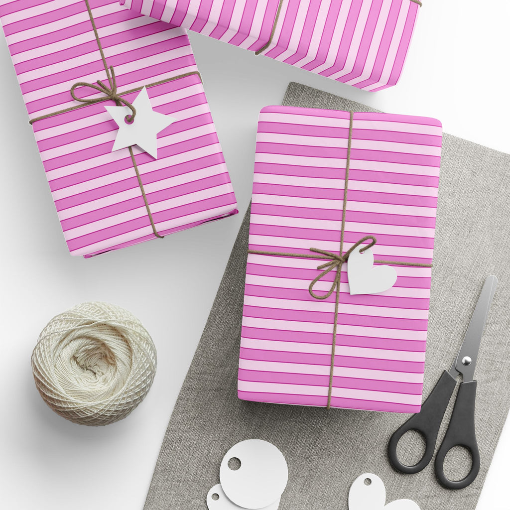 Stripe Design 003 Wrapping Paper - Holiday Gift Wrapping Paper Roll