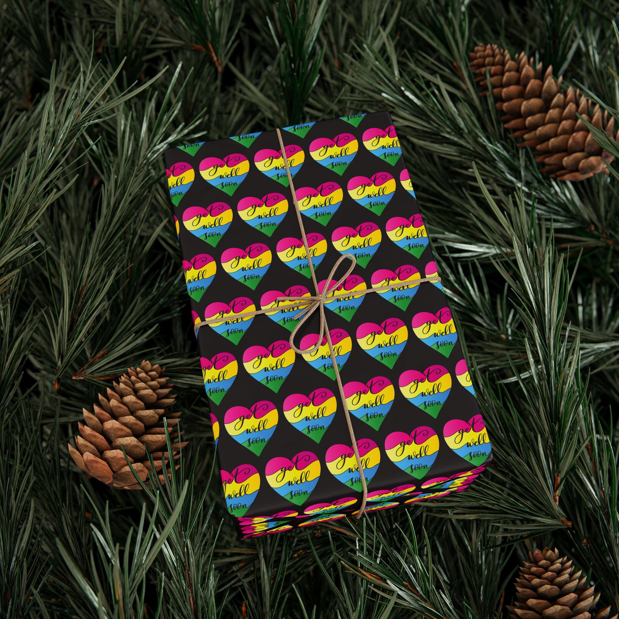 Get Well Soon Wrapping Paper Design 014 | Holiday Gift Wrapping Paper Roll