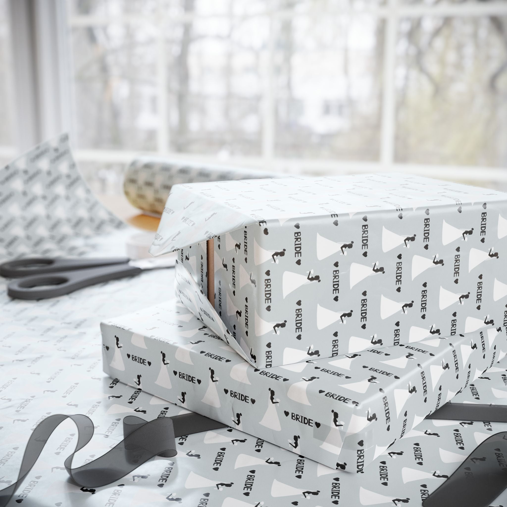 Bridal Shower Wrapping Paper Design 014 - Holiday Gift Wrapping Paper Roll