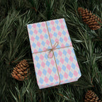 Argyle Design 015 Wrapping Paper - Holiday Gift Wrapping Paper Roll