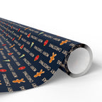 Christmas Cascading Wishes Wrapping Paper | Holiday Gift Wrapping Paper Roll