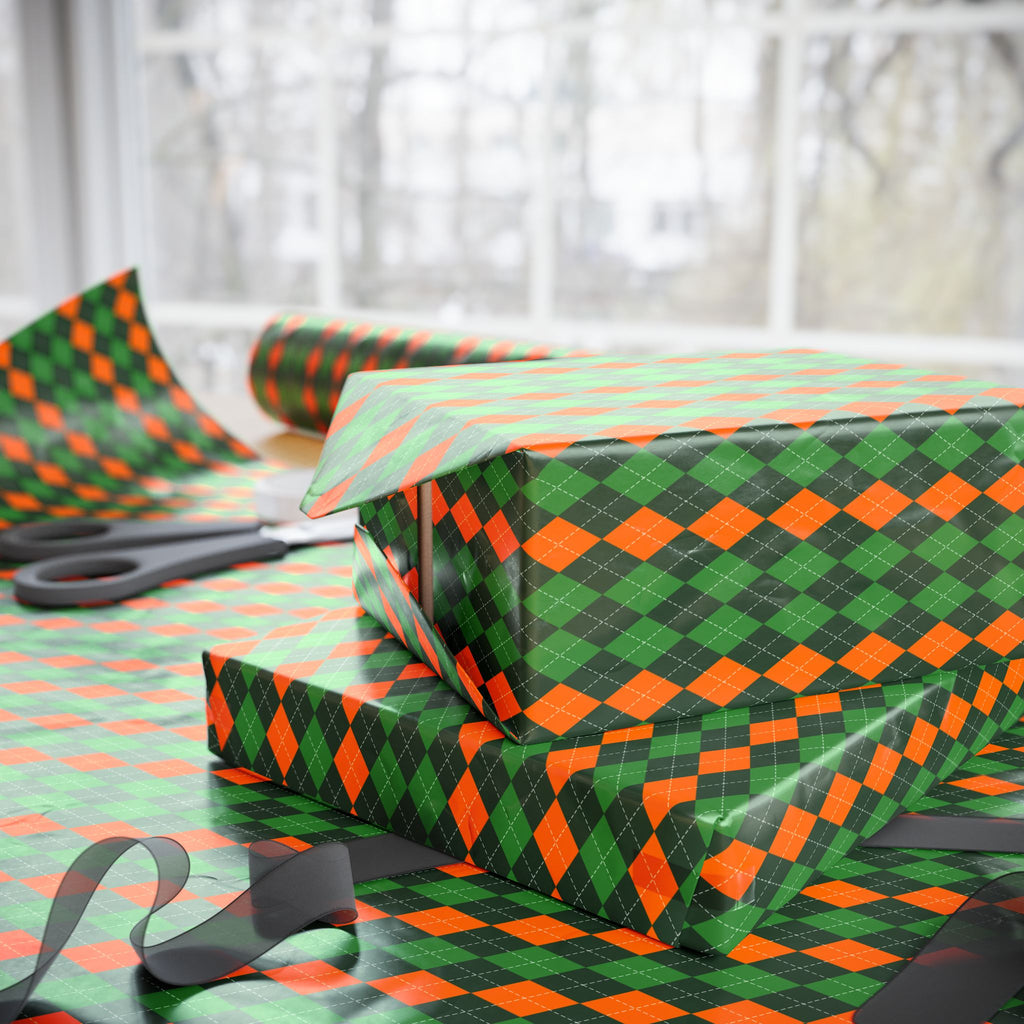 Argyle Design 048 Wrapping Paper - Holiday Gift Wrapping Paper Roll