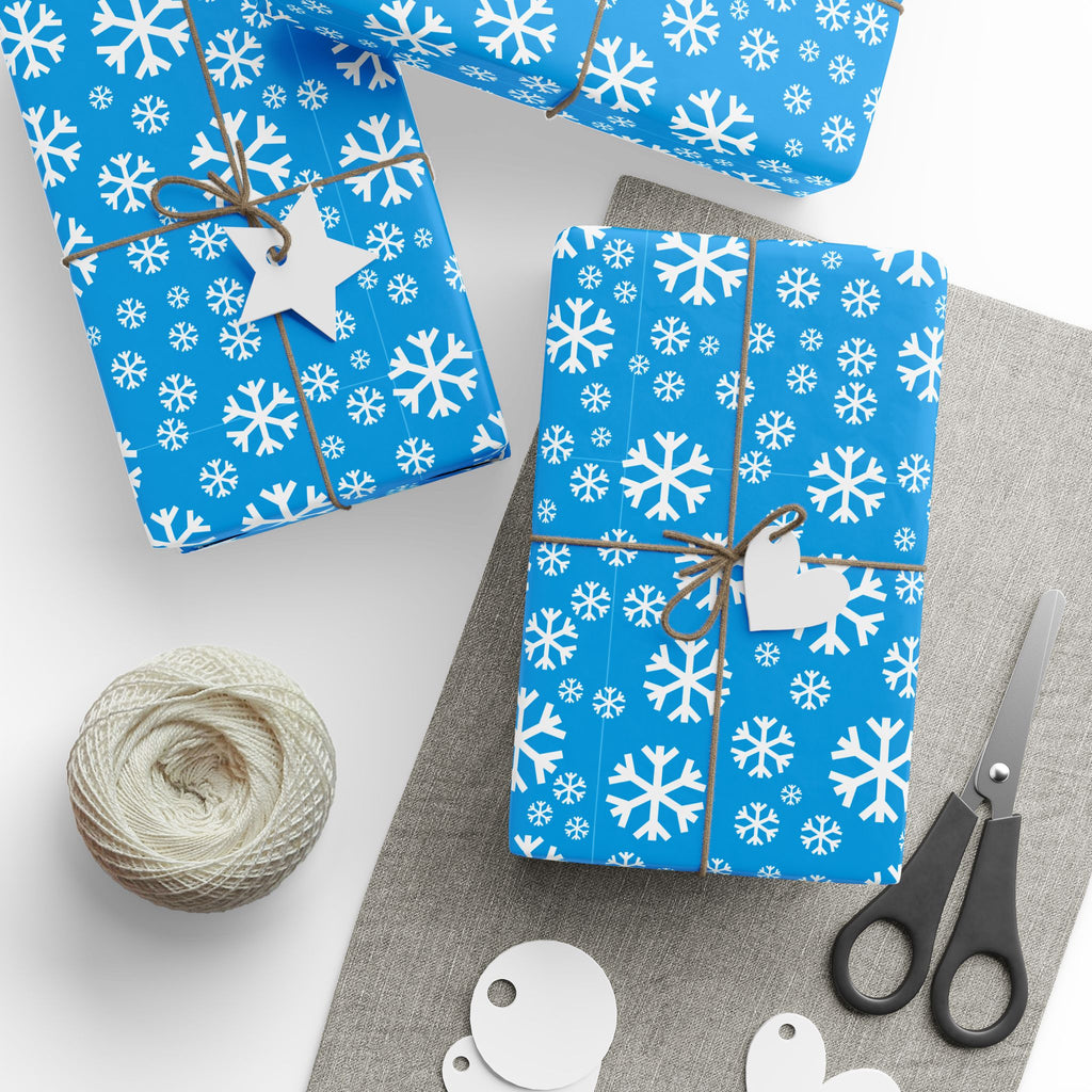 Christmas Carolina Snowflakes Wrapping Paper | Holiday Gift Wrapping Paper Roll