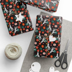 Day of the Dead Skeleton Hands Wrapping Paper | Holiday Gift Wrapping Paper Roll