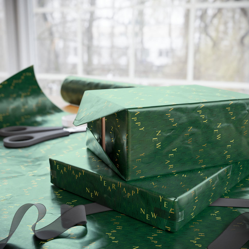 New Year's Elegant Toast Wrapping Paper - Holiday Gift Wrapping Paper Roll