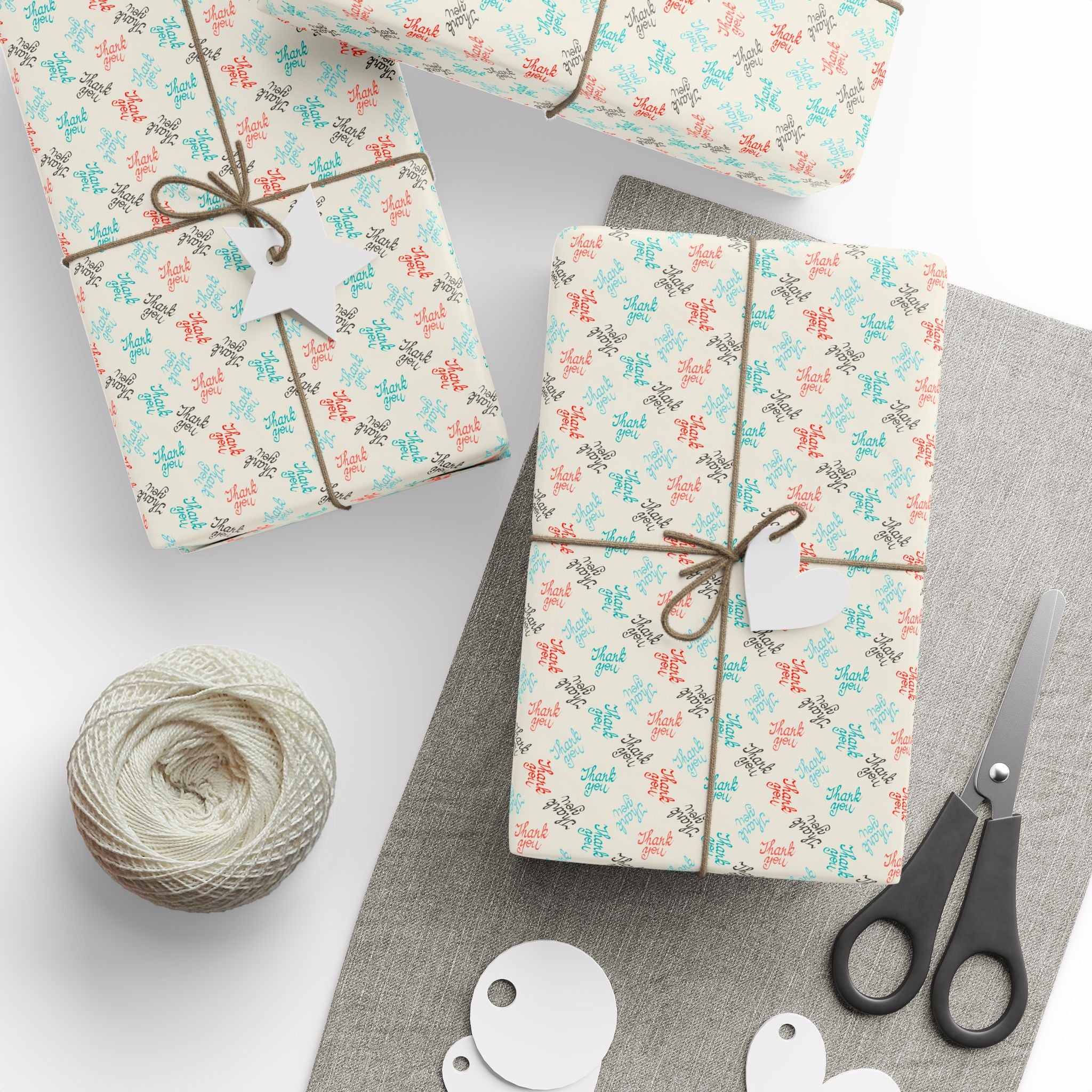Thank You All Directions Wrapping Paper Design | Holiday Gift Wrapping Paper Roll