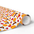 Thanksgiving Pumpkin Hats Wrapping Paper | Holiday Gift Wrapping Paper Roll