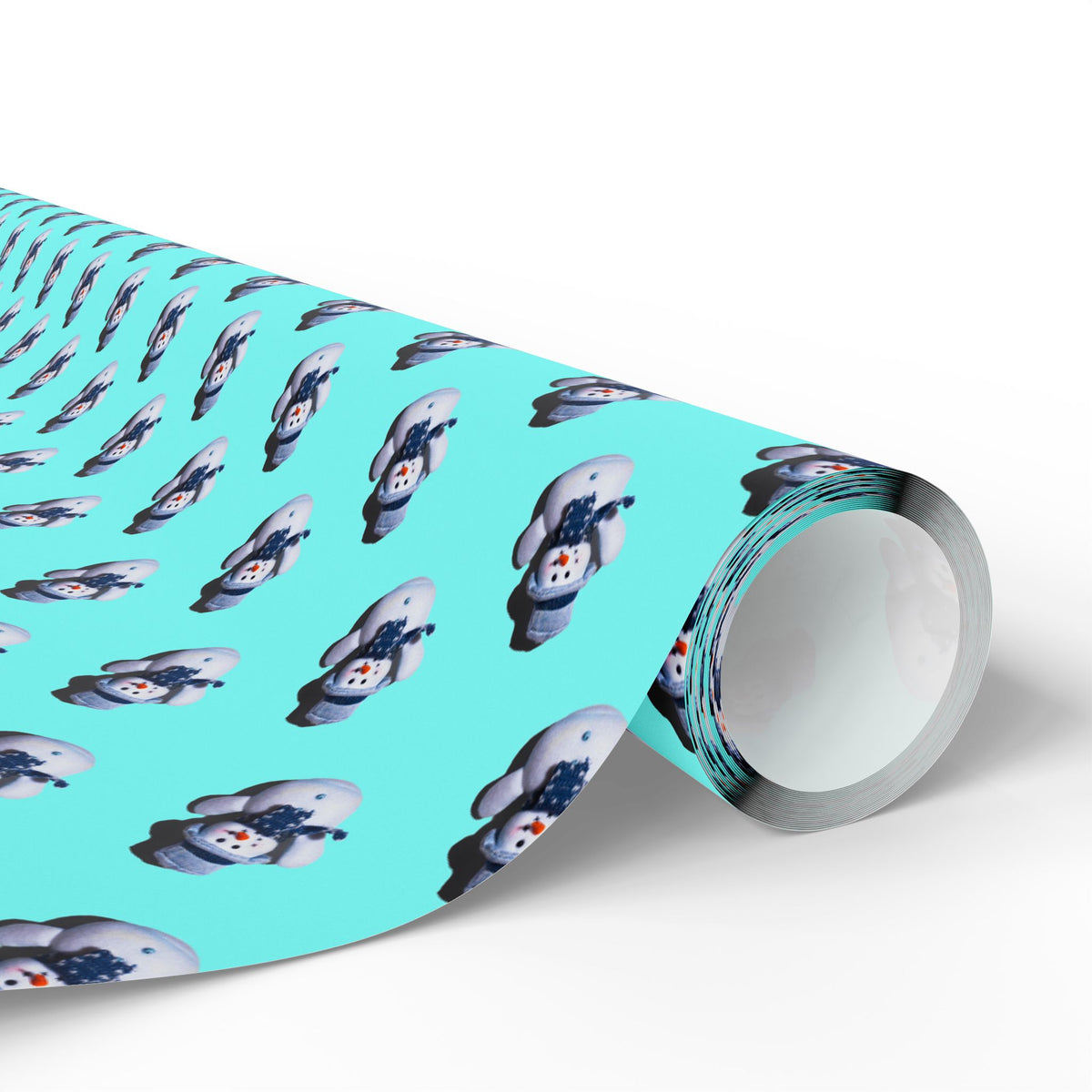 Christmas Happy Snowmen Wrapping Paper | Holiday Gift Wrapping Paper Roll