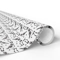 Halloween Skeleton Silhouette Wrapping Paper | Holiday Gift Wrapping Paper Roll