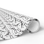 Halloween Skeleton Silhouette Wrapping Paper | Holiday Gift Wrapping Paper Roll