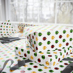 Christmas Satin Ornaments Wrapping Paper | Holiday Gift Wrapping Paper Roll