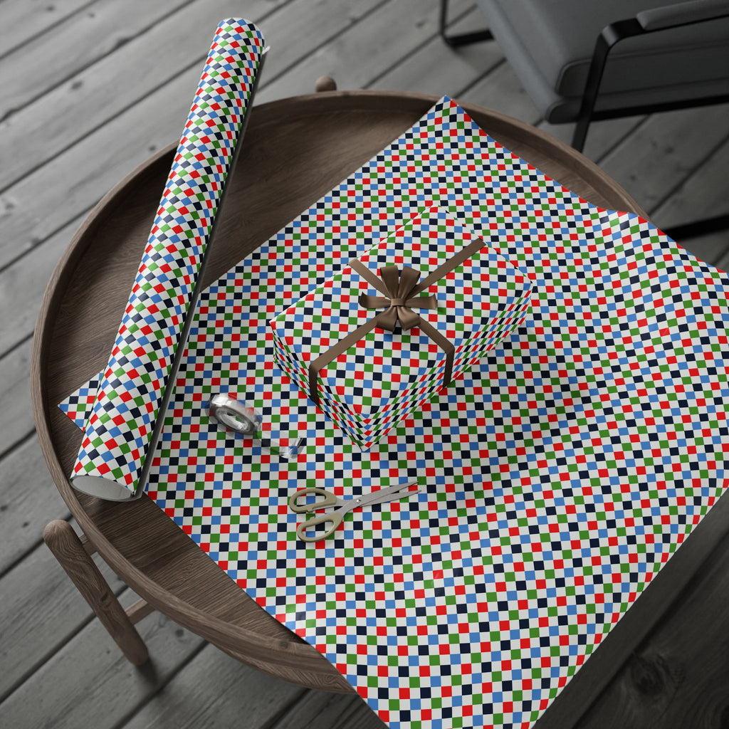 Argyle Design 018 Wrapping Paper - Holiday Gift Wrapping Paper Roll
