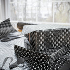 NSFW Free Mustache Rides on Black Wrapping Paper - Holiday Gift Wrapping Paper Roll