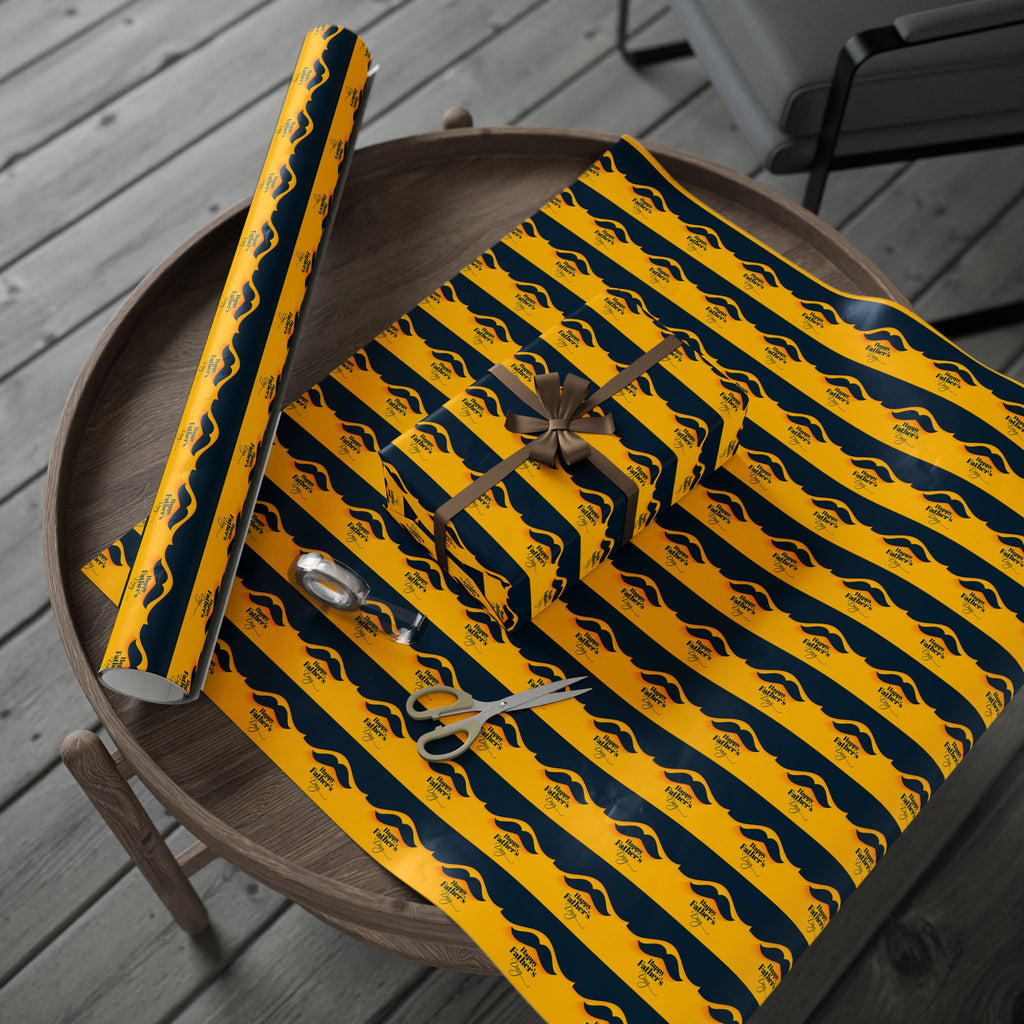 Father's Day Mustache Wrapping Paper - Holiday Gift Wrapping Paper Roll