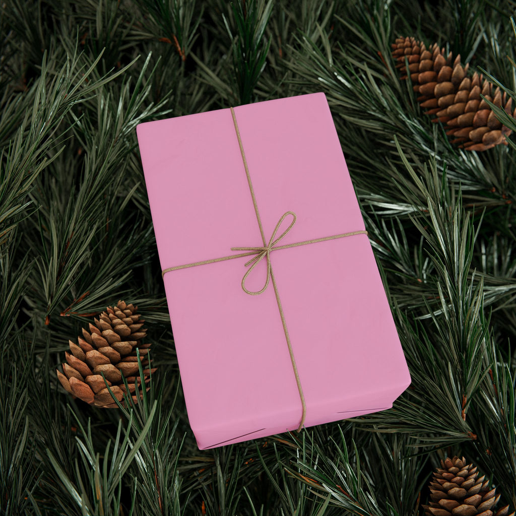 Solid Pastel Pink Wrapping Paper - Holiday Gift Wrapping Paper Roll