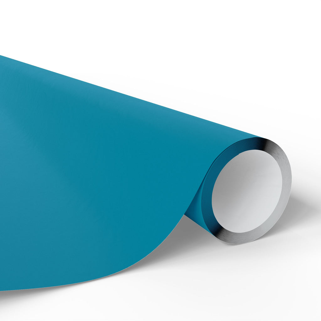 Solid Teal Wrapping Paper - Holiday Gift Wrapping Paper Roll