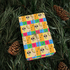 Day of the Dead Checkerboard Skulls Wrapping Paper | Holiday Gift Wrapping Paper Roll