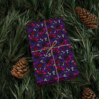 Halloween Red Wing Monsters Wrapping Paper | Holiday Gift Wrapping Paper Roll