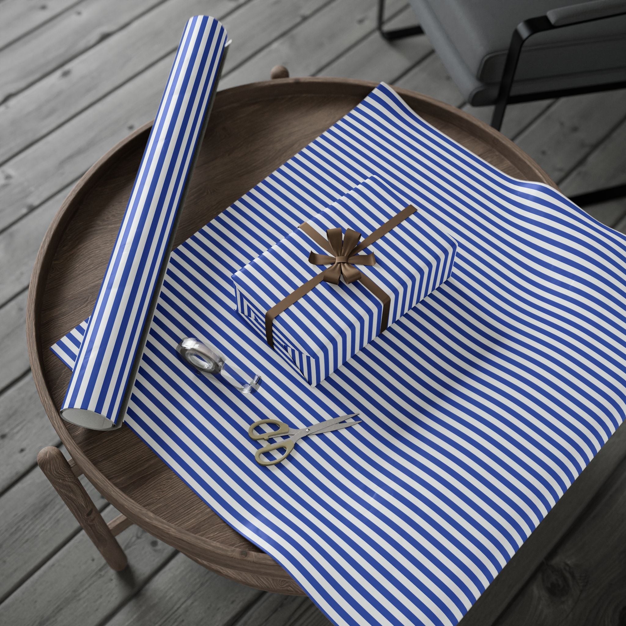 Stripe Design 002 Wrapping Paper - Holiday Gift Wrapping Paper Roll