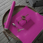 NSFW Friendly Hello Middle Finger on Hot Pink Wrapping Paper - Holiday Gift Wrapping Paper Roll