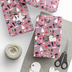 Traditional Wedding Icons Wrapping Paper Design - Holiday Gift Wrapping Paper Roll