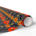 Halloween Pumpkin Devil Wrapping Paper | Holiday Gift Wrapping Paper Roll