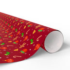 Christmas Gingerbread Ornaments Wrapping Paper | Holiday Gift Wrapping Paper Roll