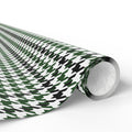 Houndstooth Wrapping Paper Design Forest 011 - Holiday Gift Wrapping Paper Roll